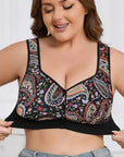 Plus Size Front Closure Wire-Free Tank Bra