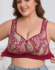 Plus Size Front Closure Wire-Free Tank Bra