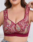 Plus Size Front Closure Wire-Free Tank Bra