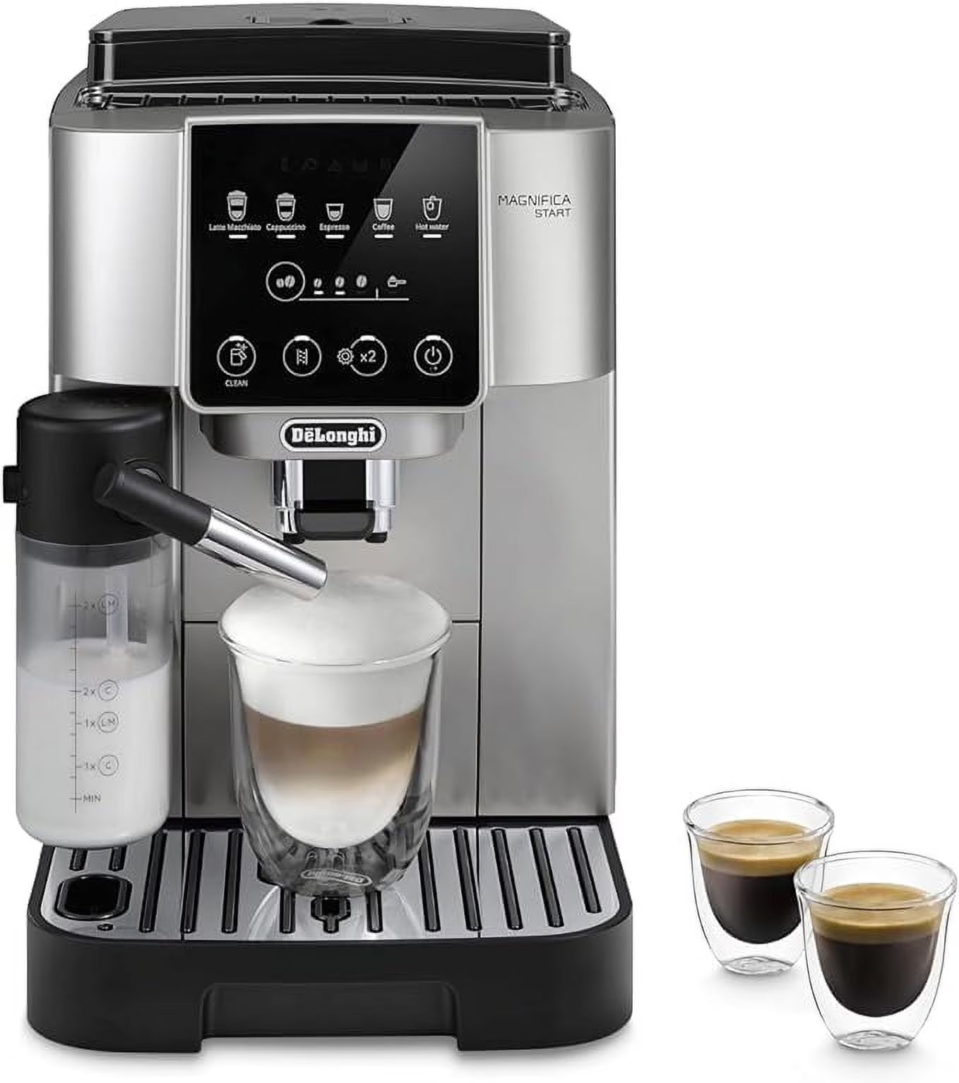 Magnifica Start Fully Automatic Espresso Machine with Automatic Milk Frother - Silver