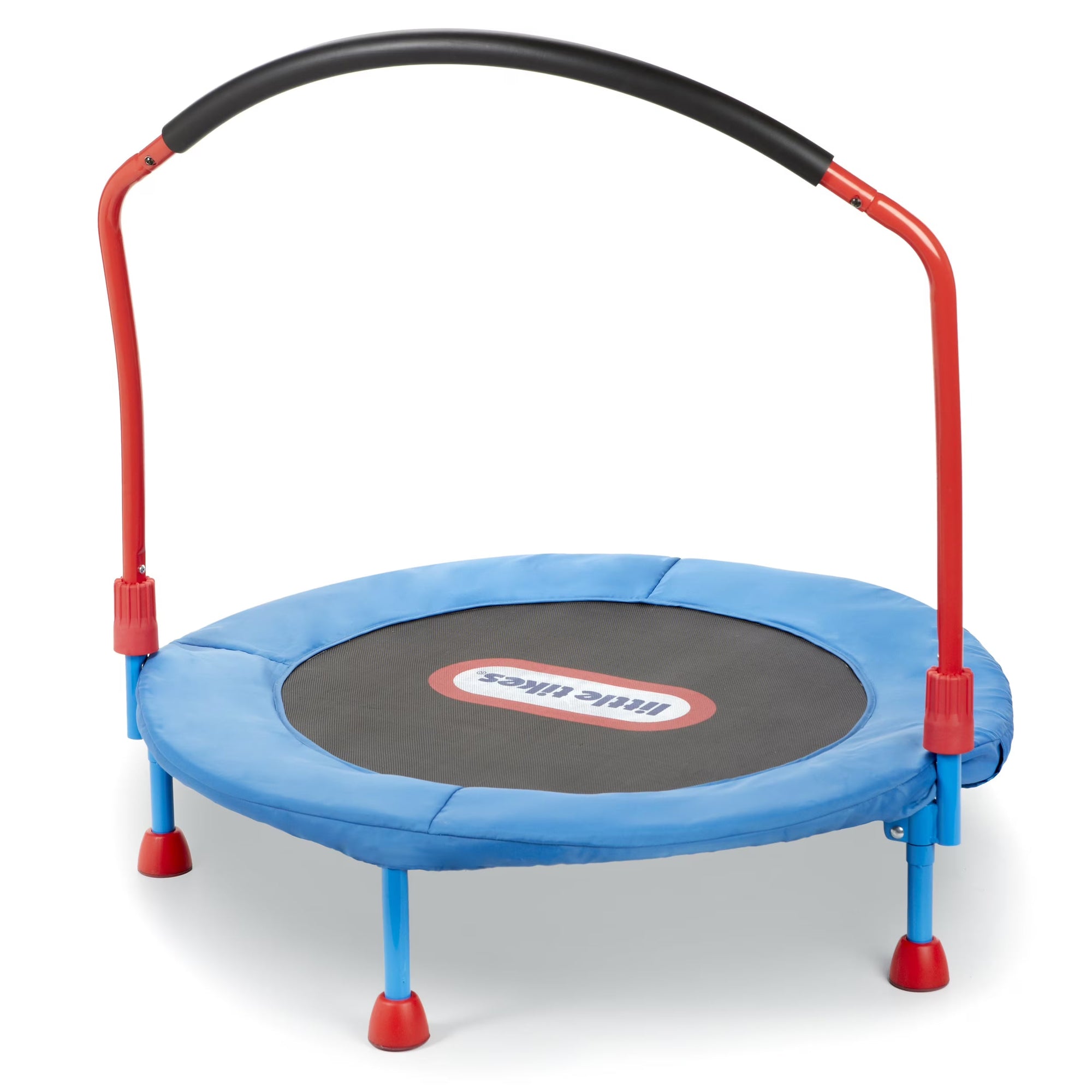 Easy Store 3-Foot Trampoline, with Hand Rail, Blue