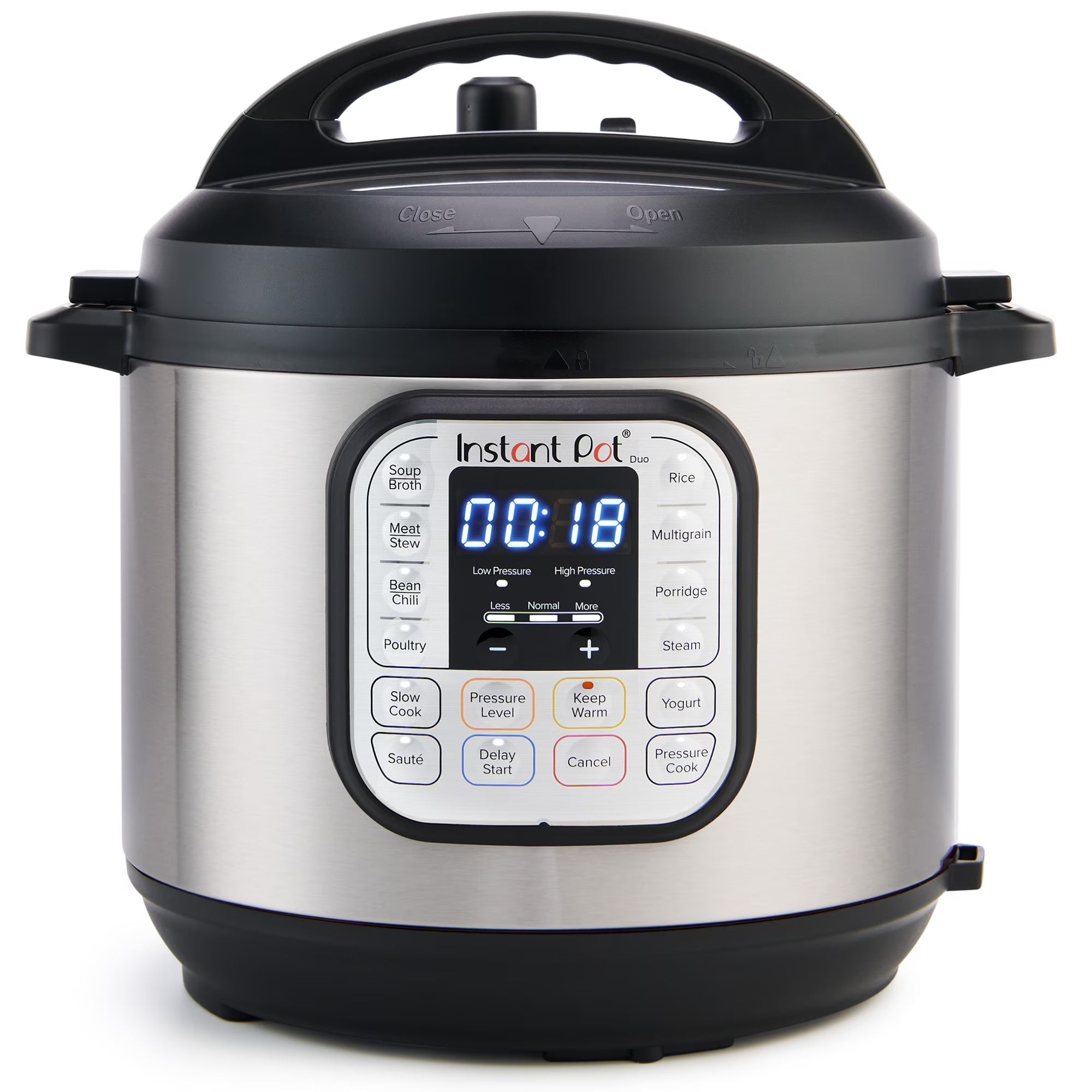 6Qt DUO 7-in-1 Multi-Cooker, Pressure Cook, Slow Cook, &amp; more, Stainless Steel