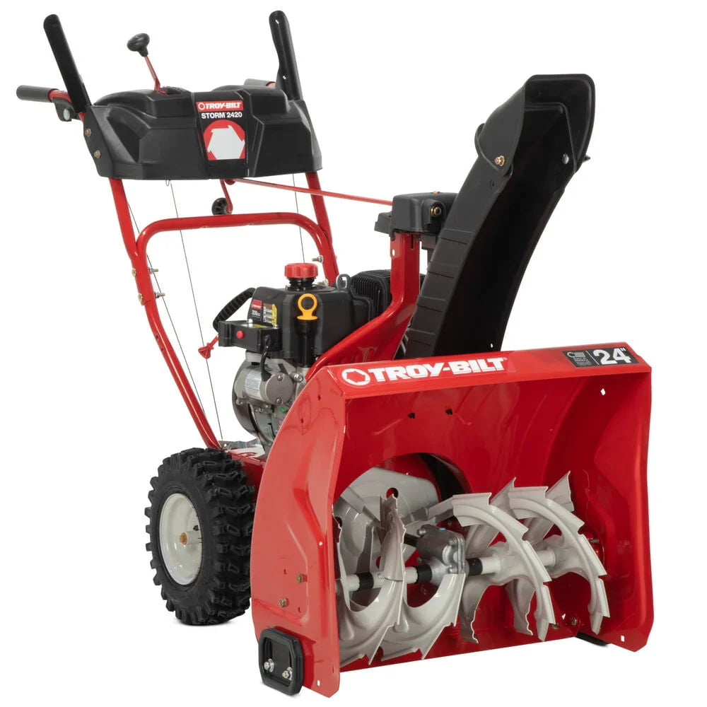 Restored Premium Troy-Bilt Storm 24 in. 208CC Two- Stage Gas Snow Blower with Electric Start (Refurbished)