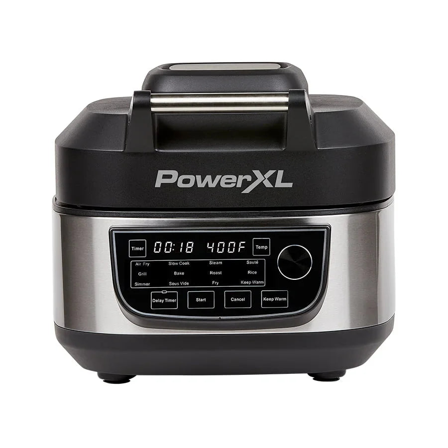 Grill Air Fryer Combo Plus, Indoor Grill / Air Fryer, Stainless Steel