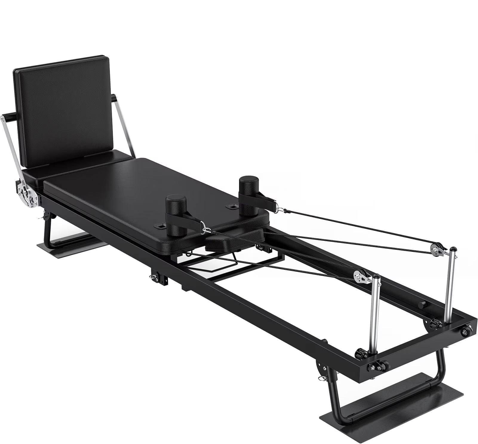 92" Foldable Pilates Reformer Machine for Home Gym,Balanced Body Pilates Exercise Equipment with Jump Board