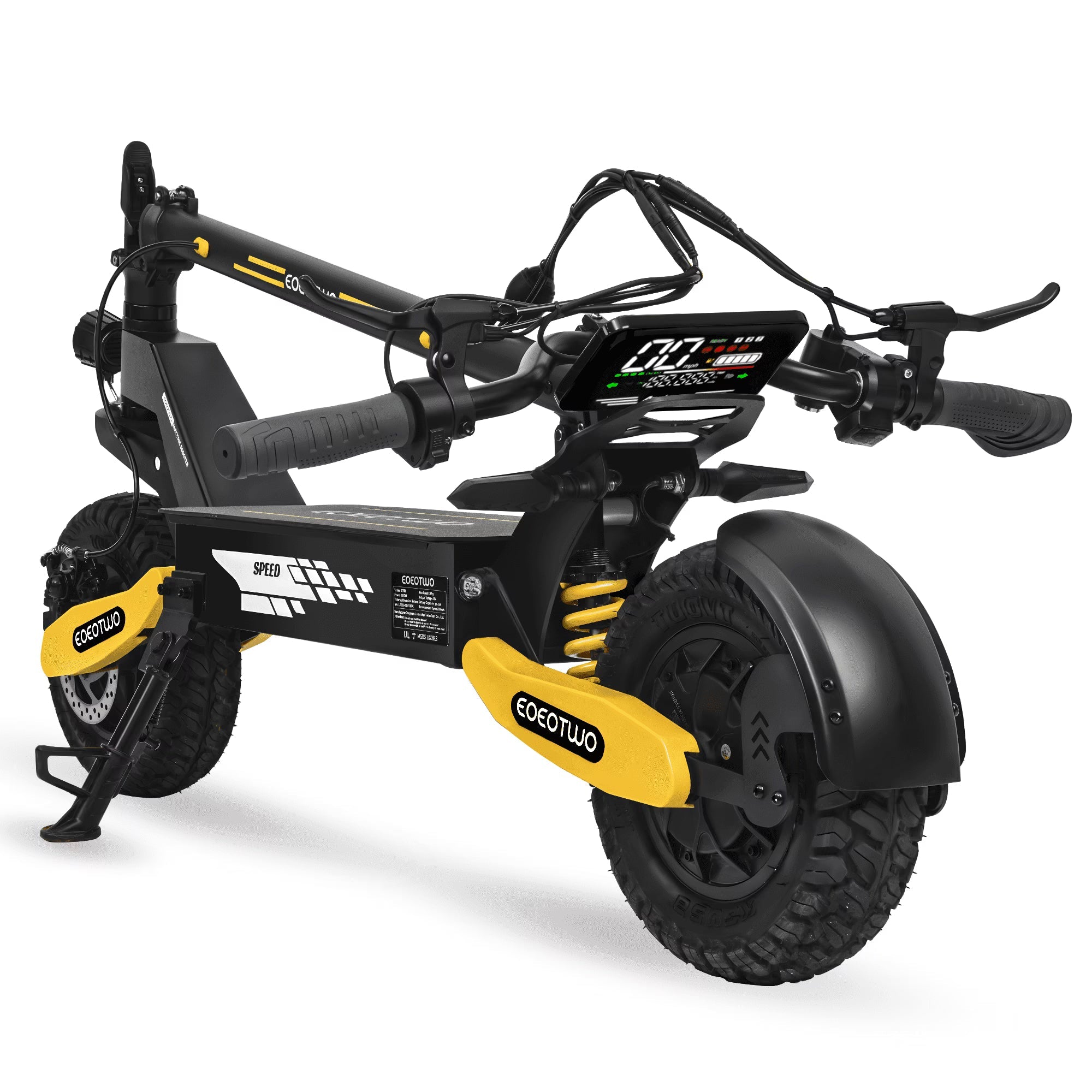 Off Road Electric Scooter for Adults, 1200W Motor Fast E Scooter, Up to 28MPH Top Speed &amp; 20Miles Long Range, 11" Off-Road Tires, 330lbs MAX Load, Foldable