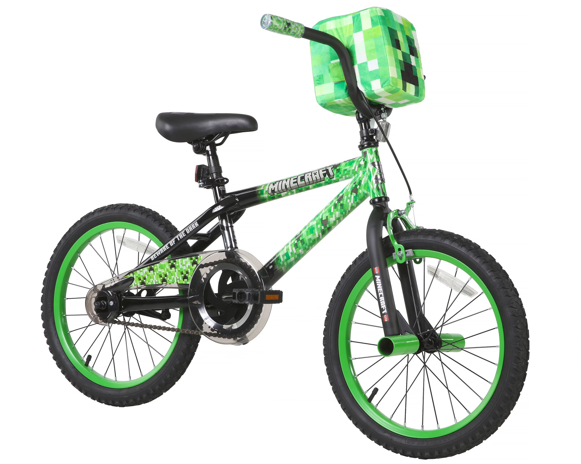Bicicleta BMX Unisex Dynacraft Minecraft de 18", Niños de 6 a 9 Años, Verde