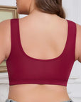 Plus Size Front Closure Wire-Free Tank Bra