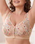 Plus Size Front Closure Wire-Free Tank Bra