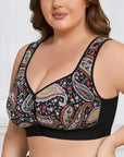 Plus Size Front Closure Wire-Free Tank Bra