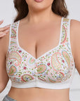 Plus Size Front Closure Wire-Free Tank Bra