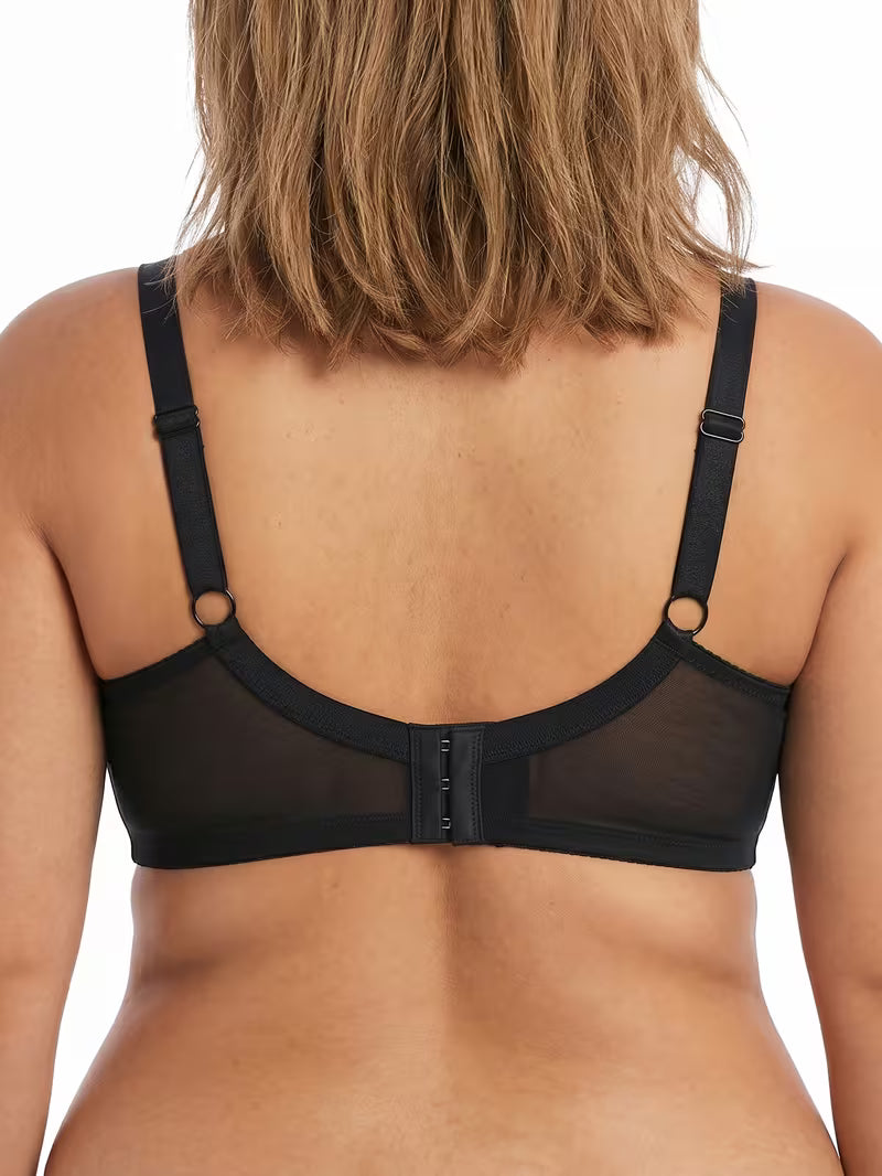 Plus Size Mesh Push-Up Underwire Bra