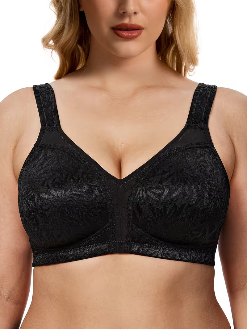 Women's Plus Size Wireless Minimizer Bra