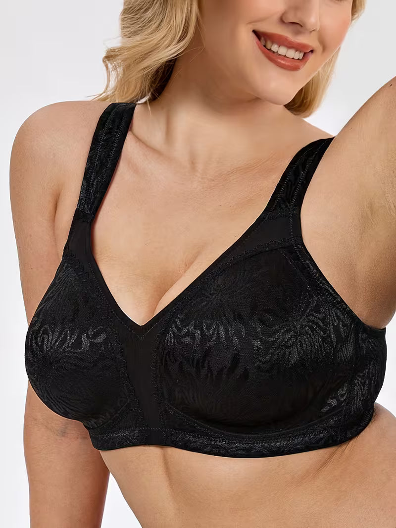 Women's Plus Size Wireless Minimizer Bra