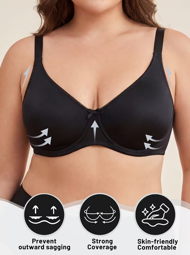 Women's Seamless Wide Strap Comfort Bra