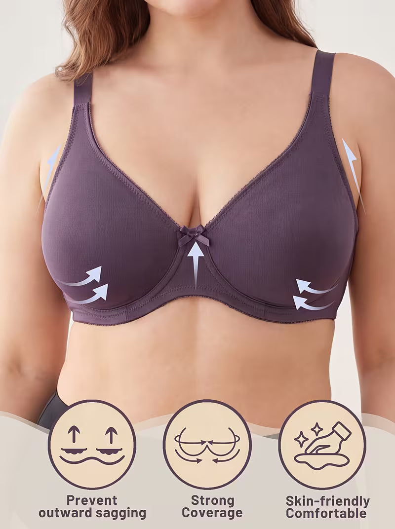 Women's Seamless Wide Strap Comfort Bra