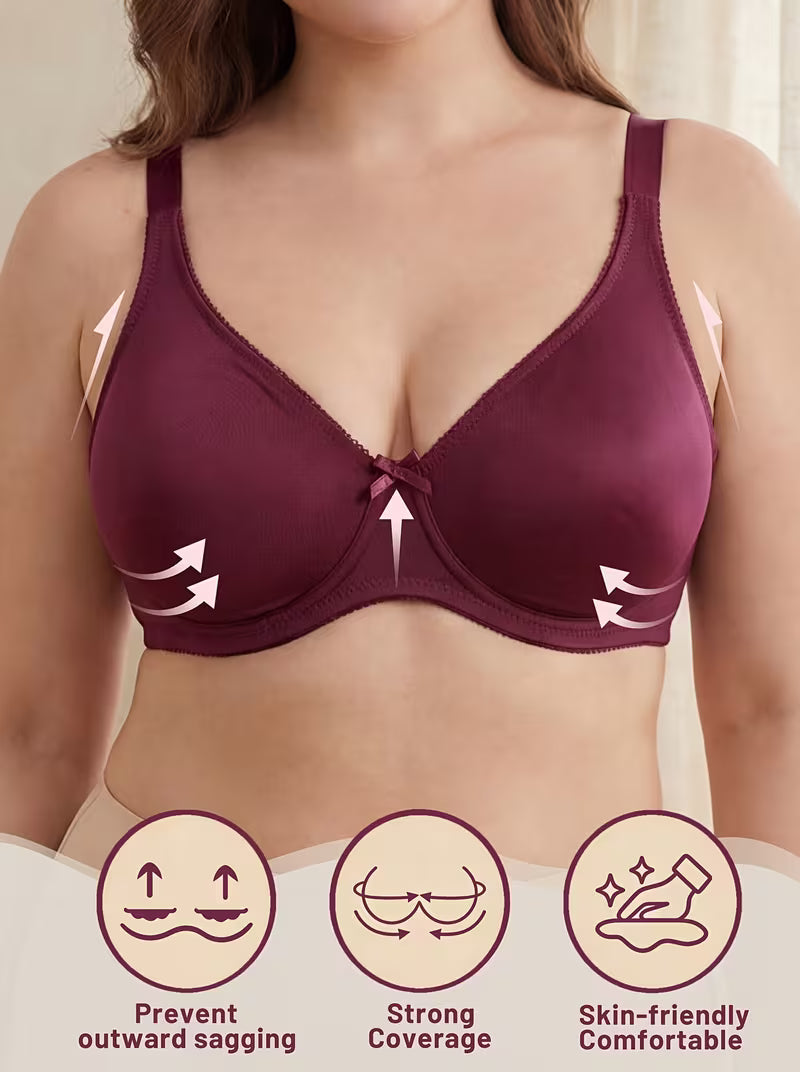 Women's Seamless Wide Strap Comfort Bra