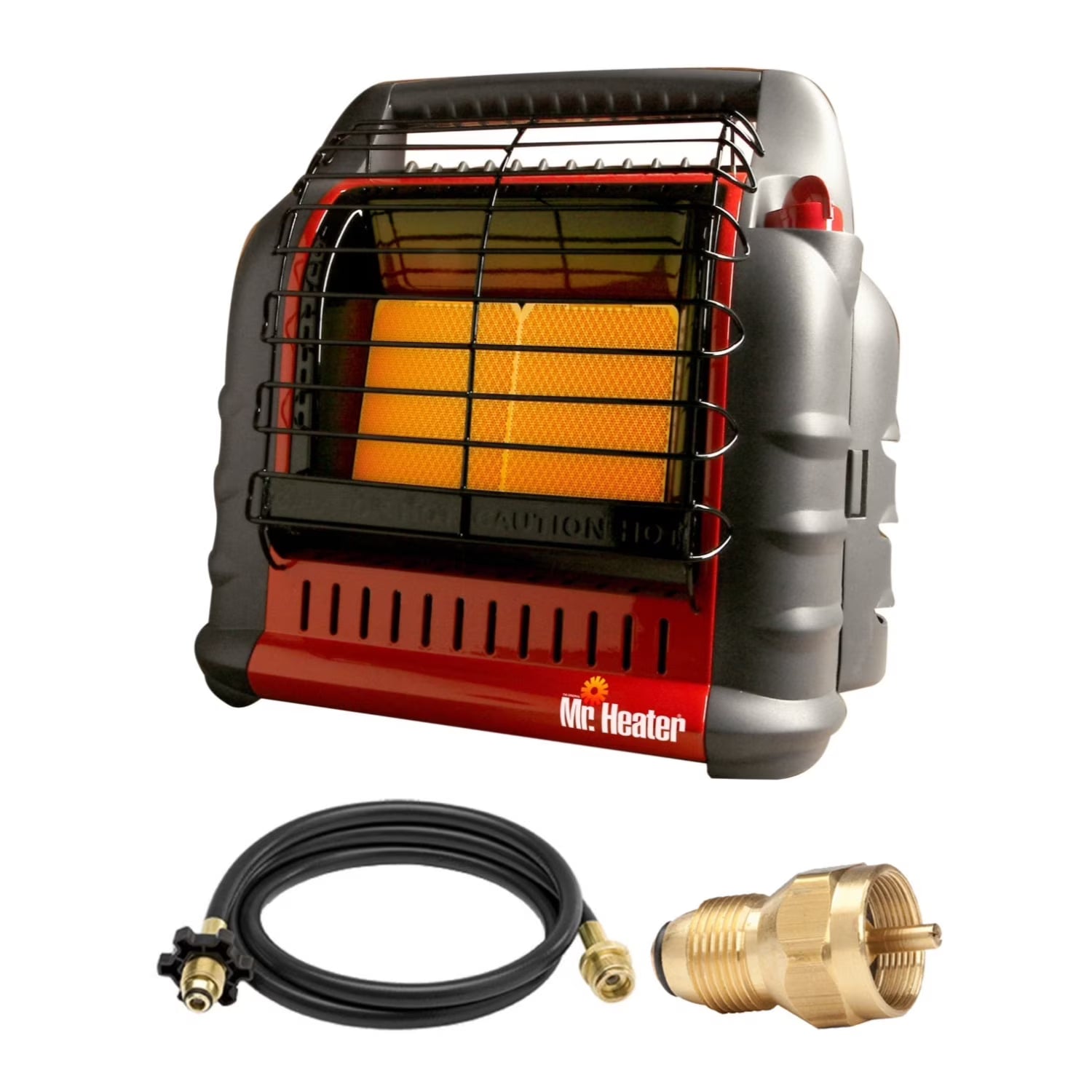 Portable Big Buddy Propane Heater with 10-Feet Propane Hose Bundle