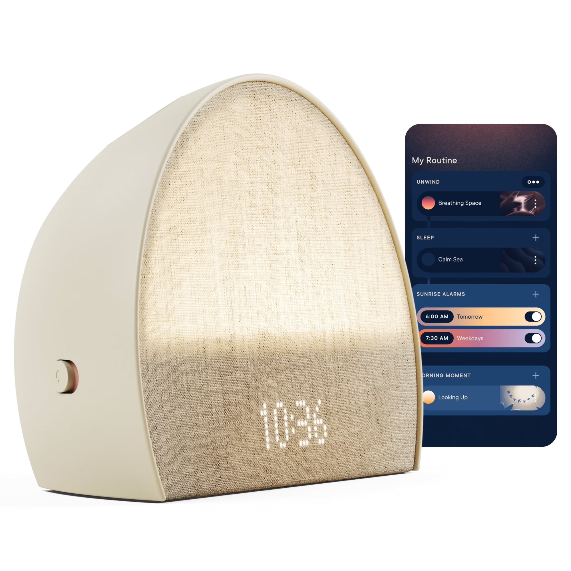 Restore 2 Sunrise Alarm Clock, Sound Machine, Smart Light (Putty) Your Bedside Sleep Guide, White Noise, Custom Sleep Routines, Dimmable Clock, Deep Sleep, Gentle Alarm, Wake Up Rested