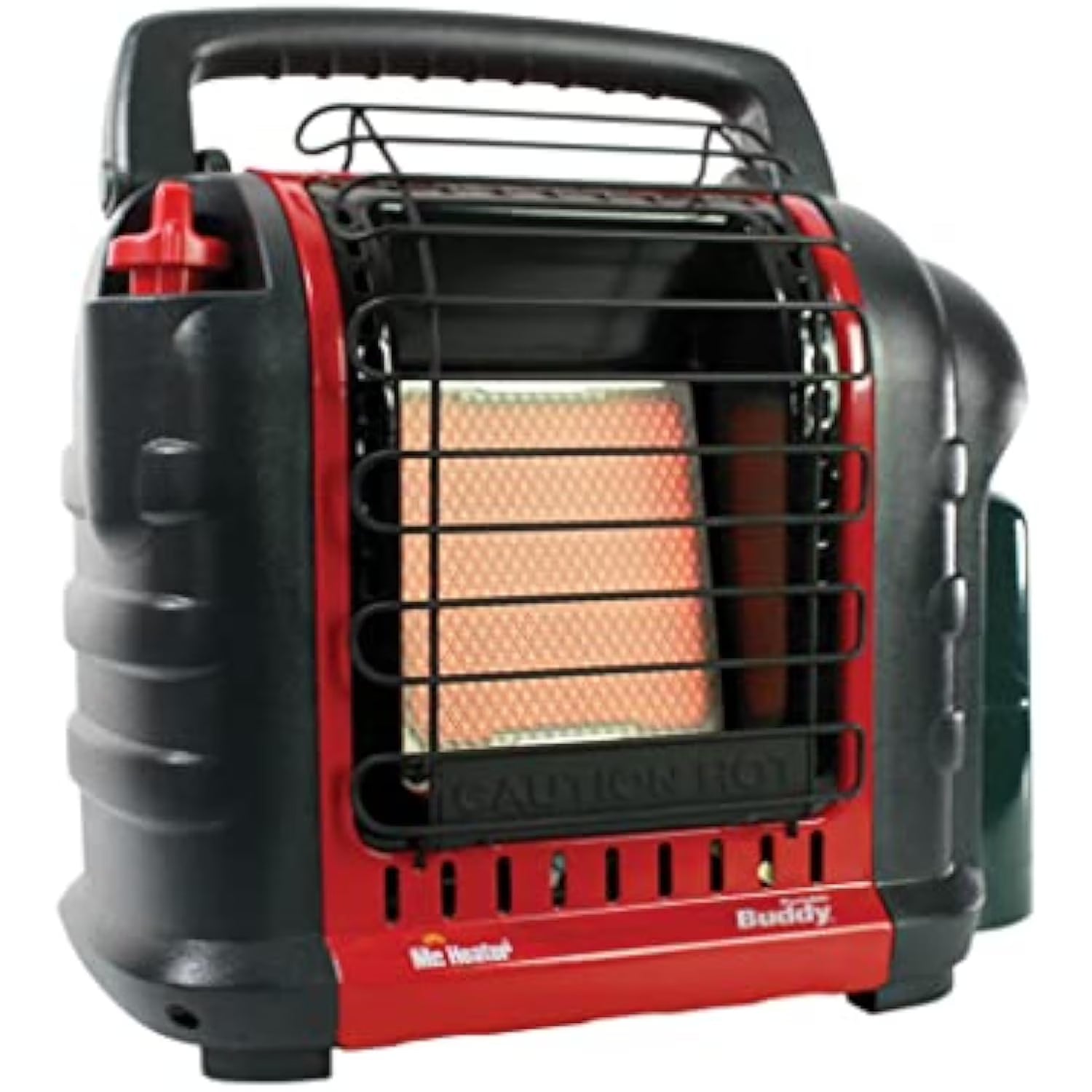 Portable Buddy Heater MH9BX - Indoor-Safe Propane Heater 4,000-9,000 BTU, Compact &amp; Reliable for Campers &amp; Workshops (Red/Black)