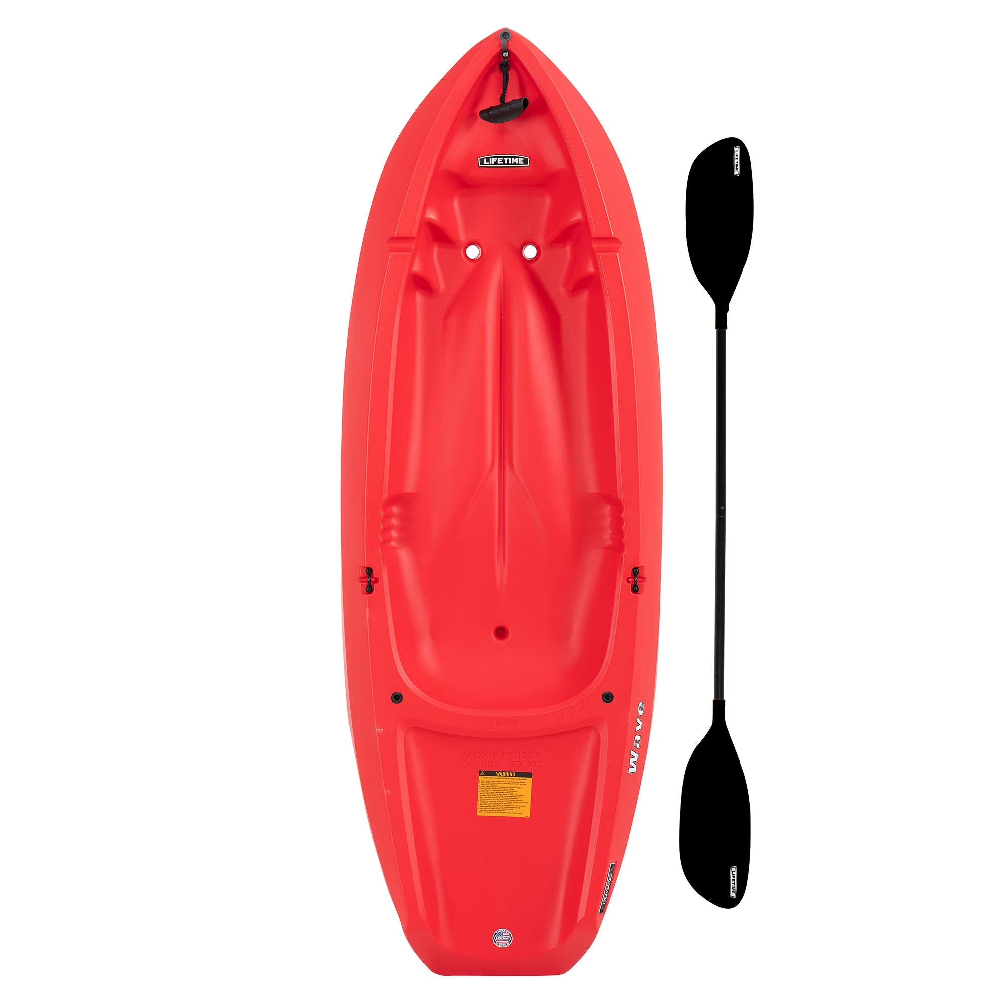 Wave 6 ft Youth Kayak, Fire Red (91401)